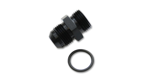 Vibrant Performance 16816 Fitting, Adapter, Straight, 6 AN Male to 12 AN O-Ring Male, Aluminum, Black Anodized, Each