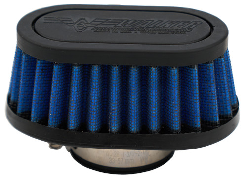 Walker Engineering 3000629 Breather, Clamp-On, Oval, 1-3/8 in. OD Tube, Reusable, Walker Logo, Rubber, Black, Each