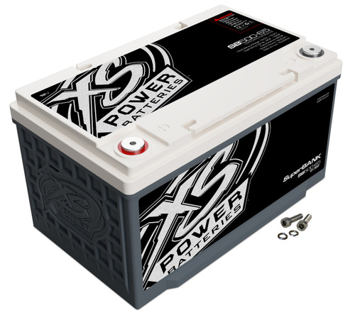 XS Power Battery SB500-65 Battery, Ultracapacitor, SuperBANK, 12-16.2V, 500 Farads, 4000 Watts, Threaded Terminals, Top Terminals, 11.8 in. L x 6.8 in. H x 7.2 in. W, Group 65, Each