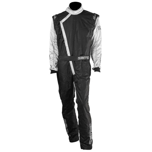 Zamp R07C152XL Driving Suit, ZR-40, 1-Piece, SFI 3.2A/5, Double Layer, Aramid, Black / Gray, 2X-Large, Each