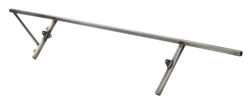 Allstar Performance ALL22345 Tbar, Rear, 3/4 in. Square, 0.065 in. Wall, 64 in. Long, Steel, Natural, Longhorn Chassis, Dirt Late Model, Each