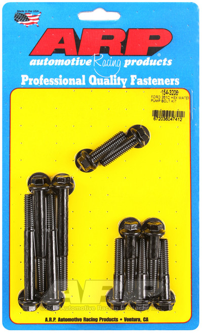 ARP 154-3206 SBF 351C Water Pump Bolt Kit 6pt