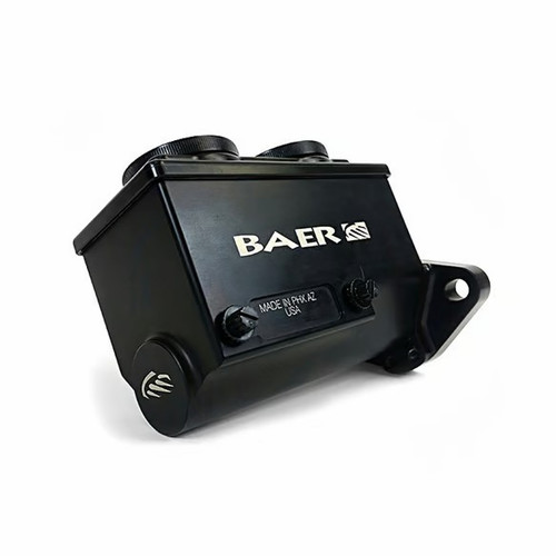 Baer Brakes 6805199LP Master Cylinder, Remaster, 0.875 in. Bore, Integral Reservoir, Driver Side Port, Aluminum, Black Anodized, Each