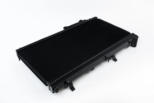 CSF Cooling 7094B Radiator, 27.125 in. W x 13.438 in. H x 1.25 in. D, Single Pass, Top Center Inlet, Driver Side Outlet, Aluminum, Black Powder Coat, Subaru Impreza 2008-21, Each
