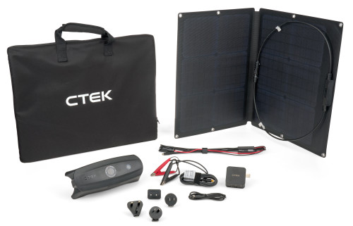 CTEK CTE40-462BUNDLE-BOD Kit Battery Charger, CS FREE, Lead Acid/AGM/Lithium-ion, 12V, 20 amps, Indicator Lights, Solar Panel Included, Kit