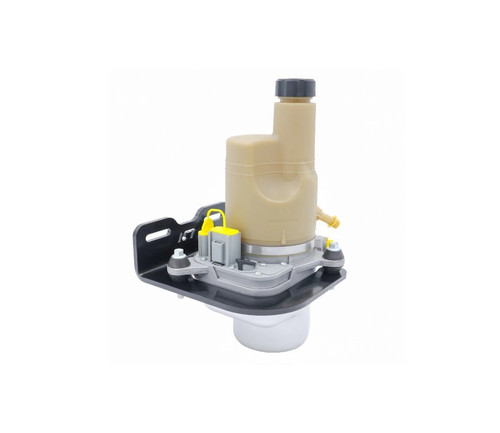 ICT Billet BKT-PUM-VLV01 Power Steering Pump Bracket, Driver Side, Block Mount, Electric Power Steering Mount, Hardware Included, Aluminum, Black Powder Coat, Volvo S40 2004-2011, Each