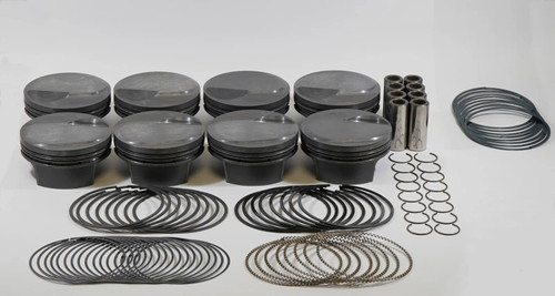 Mahle Pistons 929907120 Piston and Ring, PowerPak, Forged, Dome, 4.320 in. Bore, 1.270 in. Compression Height, 1.5 x 1.5 x 3.0 mm Thick Ring Grooves, Plus 18.00 cc, Big Block Chevy, Kit