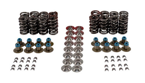 Melling VSK46673T Valve Spring Kit, Dual Spring, 377 lb/in Spring Rate, 1.102 in. Coil Bind, 1.295 in. OD, Locks/Titanium Retainers/Seals, GM LS-Series, Kit