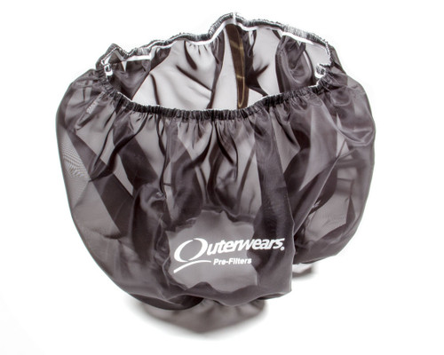 Outerwears 10-2781-01 Air Filter Wrap, Pre Filter, Round, 15 in. Diameter, 6 in. Tall, Top, Outerwears Logo, Polyester, Black, Each
