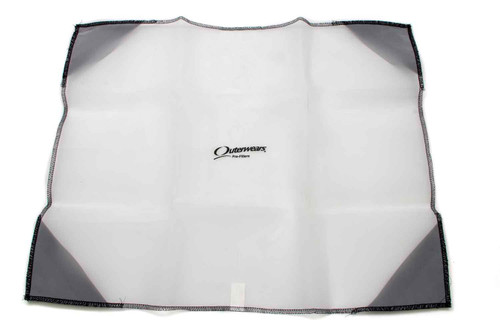 Outerwears 11-2793-12 Radiator Screen, Speed Screen, 19 x 24 in, Polyester, White, Rocket Chassis, Each