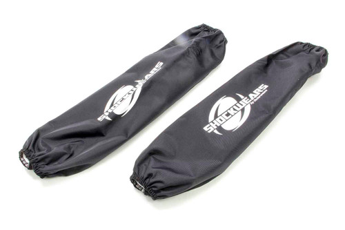 Outerwears 30-1165-01 Shock Cover, Shockwears, 14 in. Long, 3.500 in. OD, Elastic Ends, Hook and Loop Closure, Polyester, Black, Pair