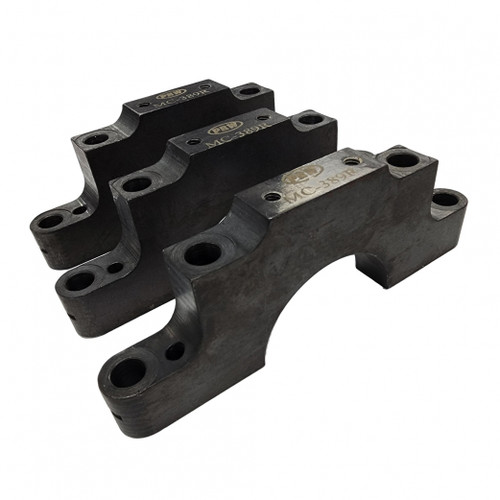 PRW Industries, Inc. 1738901 Main Cap, 4-Bolt, Center Caps, Straight Bolts, Steel, Small Journal, Pontiac V8, Set of 3