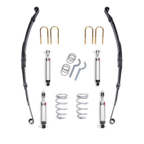 QA1 DK01-GMS1 Suspension Handling Kit, Level 1, Springs/Shocks/U-Bolts, GM Compact Truck 1982-2003, Kit
