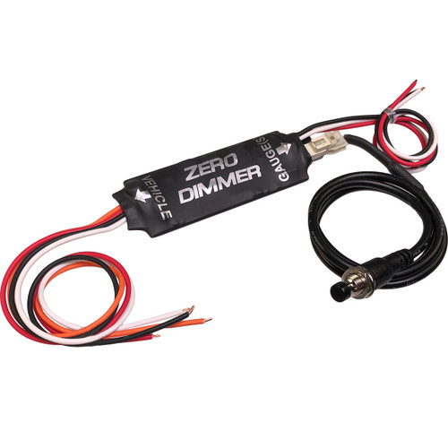 Speedhut Gauges A-344 Light Dimmer Switch, Zero Dimmer, LED Gauge Lights, On/Off, Switch/Wiring Included, Each