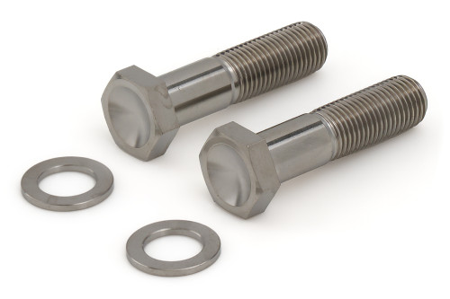 Ti22 Performance TIP2390 Bolt, 3/8-24 in. Thread, 1.500 in. Long, Hex Head, Titanium, Natural, Pair