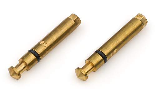 Willys Carb WCD21 Metering Block Valves, A2, Alcohol, 0.140-0.156 in, Brass, Secondary, Pair