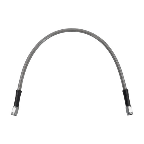 Wilwood 220-2156 AN Hose Assembly, Flexline, 18 in. Long, 3 AN Hose, 3 AN Straight Female to 3 AN Straight Female, Braided Stainless, PTFE Lined, Each