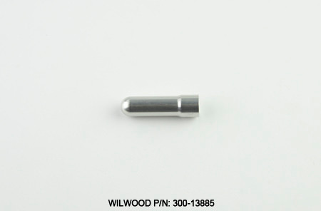 Wilwood 300-13885 Master Cylinder Pushrod Spacer, 1.62 in. Long, 0.468 in. Diameter, Aluminum, Natural, Wilwood Tandem Master Cylinders, Each