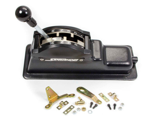 Winters 107-1 Shifter, Standard Sidewinder, Automatic, Floor Mount, Forward Pattern, Reverse Guard, 5 ft Cable, Hardware Included, TH400, Kit