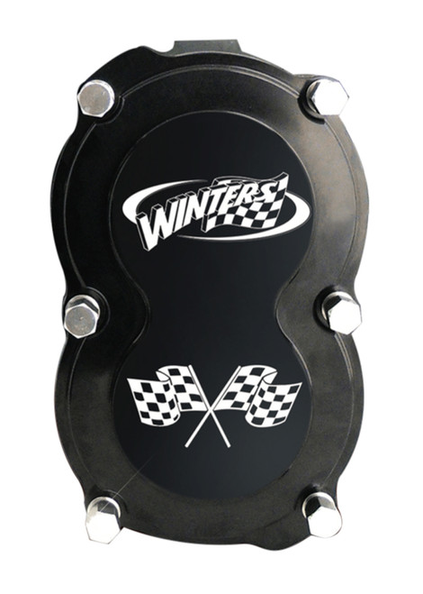 Winters 12175 Gear Cover, Sprint Center, 6-Bolt, Ball Bearings, Aluminum, Black Anodized, Winters Quick Change, Kit