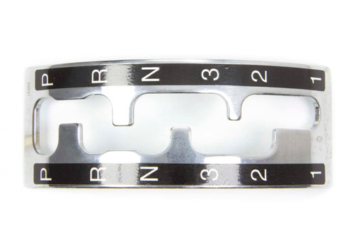 Winters 3091 Shifter Gate Plate, Sidewinder Lockout Shifter, Forward Pattern, Steel, Natural, C4/C6, Each