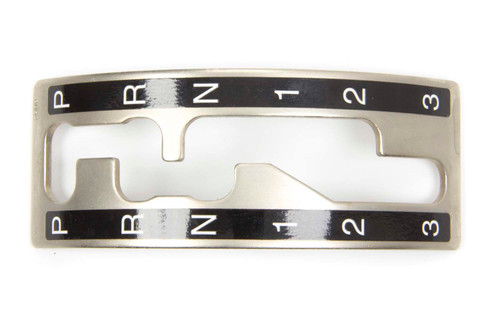Winters 3092 Shifter Gate Plate, Sidewinder Lockout Shifter, Reverse Pattern, Steel, Natural, C4/C6, Each