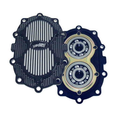 Winters 4873 Gear Cover, 10-Bolt, Ball Bearings, Aluminum, Black Anodized, Winters Quick Change, Kit