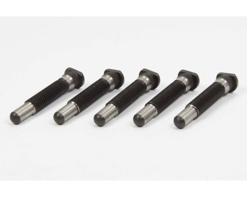 Winters 8940 Wheel Stud, 5/8-11 in. Thread, 4 in. Long, 0.691 in. Knurl, Steel, Black Oxide, Set of 5