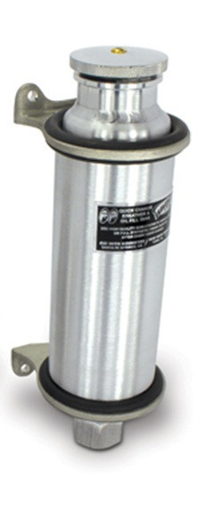 Winters SR9416 Rear End Fill Tank, Vented Cap/Bracket Included, 2.25 in. Diameter, Aluminum, Natural, Each