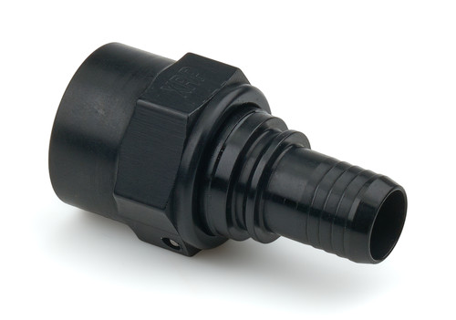 XRP-Xtreme Racing Prod. RC220008TDBB Fitting, Race, Hose End, Straight, 8 AN Crimp to 8 AN Female, Aluminum, Black Anodized, Each