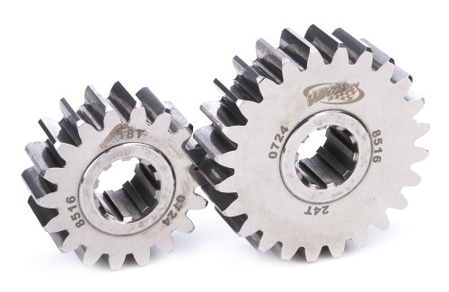 Winters 8516 Quick Change Gear Set, 8500 Series, Set 16, 10 Spline, 4.12 Ratios 5.49/3.09, 4.86 Ratios 6.48/3.65, Steel, Polished, Each