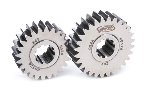 Winters 8517A Quick Change Gear Set, 8500 Series, Set 17A, 10 Spline, 4.12 Ratios 4.81/3.53, 4.86 Ratios 5.67/4.17, Steel, Polished, Each