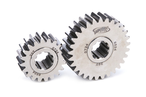 Winters 8524 Quick Change Gear Set, 8500 Series, Set 24, 10 Spline, 4.12 Ratios 5.97/2.84, 4.86 Ratios 7.04/3.35, Steel, Polished, Each