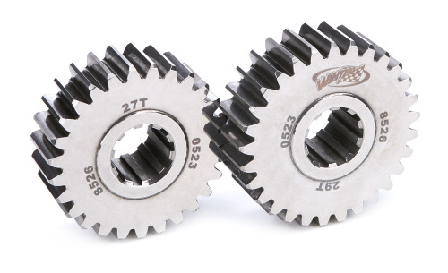 Winters 8526 Quick Change Gear Set, 8500 Series, Set 26, 10 Spline, 4.12 Ratios 4.43/3.84, 4.86 Ratios 5.22/4.53, Steel, Polished, Each