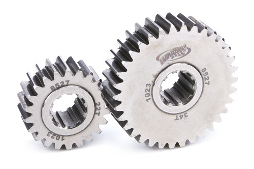 Winters 8527 Quick Change Gear Set, 8500 Series, Set 27, 10 Spline, 4.12 Ratios 6.37/2.67, 4.86 Ratios 7.51/3.15, Steel, Polished, Each