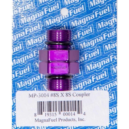 MagnaFuel MP-3004 -08 ORB to -08 ORB Straight Coupler Fitting