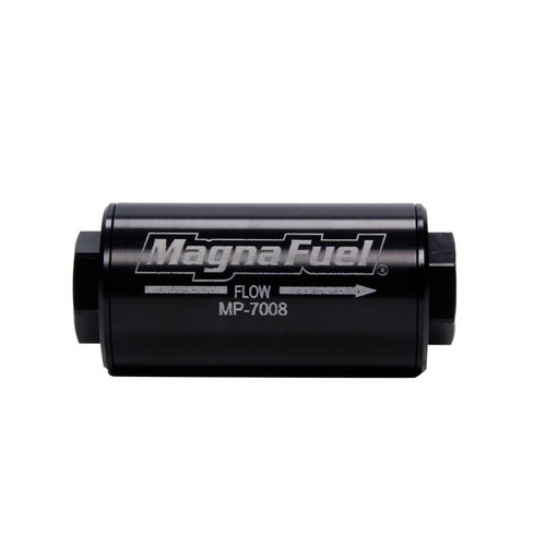 MagnaFuel MP-7008-BLK 25 Micron, -10AN In-Line Filter, Stainless Element, Black, Each