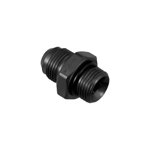 MagnaFuel MP-3013-BLK -8 AN O-Ring to -8 AN Male Straight Adapter Fitting, Black