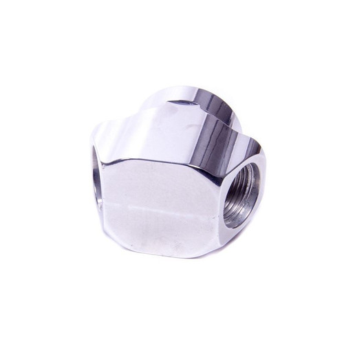 Meziere WAM12ANU Y Block, -20 AN Female O-Ring to Dual -12 Female O-Ring, Aluminum, Polished