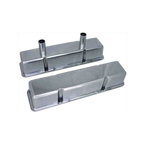 Big End Performance 70036 1955-1986 Small Block Chevy, 3 11/16 in. Aluminum Valve Covers, Tall