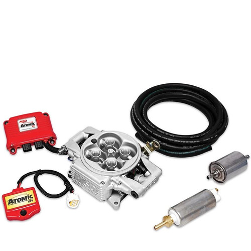 MSD 2900 Fuel Injection, Atomic EFI, Throttle Body, Square Bore, 80 lbs/hr. Injectors, Cast Aluminum, Natural, Kit MSD 2900 Fuel Injection, Atomic EFI, Throttle Body, Square Bore, 80 lbs/hr. Injectors, Cast Aluminum, Natural, Kit