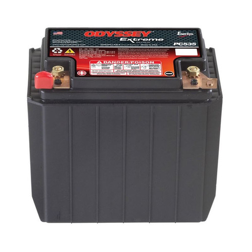 Odyssey PC535 12V Battery, AGM, Deep Cycle/Starting, 200 Cold Cranking Amps, Top Post