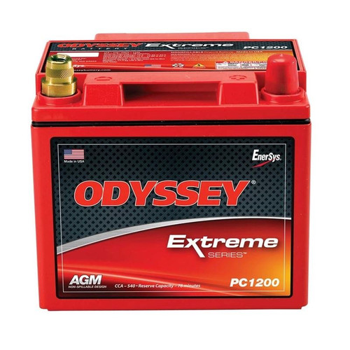 Odyssey PC1200MJT 12V Battery, AGM, Deep Cycle/Starting, 725 Cranking Amps, Top Post