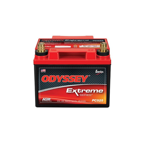 Odyssey PC925T Extreme Series, 12V, 480 Cranking Amps, AGM, Threaded Top Post Terminals, Each