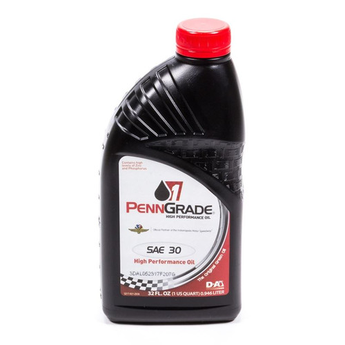 Penngrade Oil 71396 30W High Performance Motor Oil, High Zinc, 1 Qt.