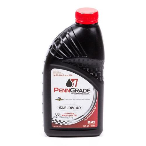 Penngrade Oil 71566 10W40 Motor Oil, Conventional, High Zinc, 1 Qt. Each