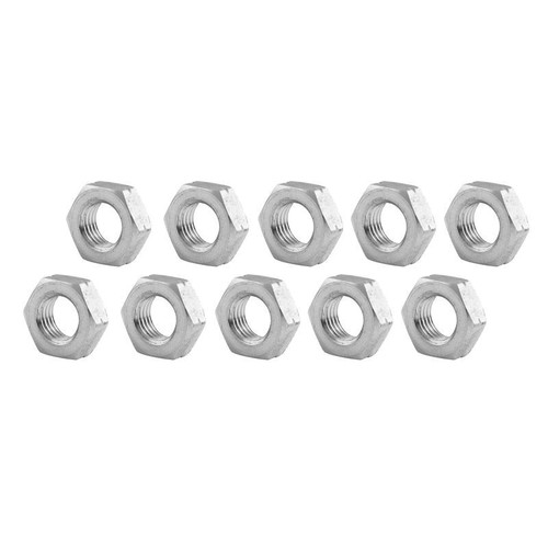 Allstar ALL18275-10 Jam Nut, 3/8-24 in. Left Hand Aluminum, Pack of 10