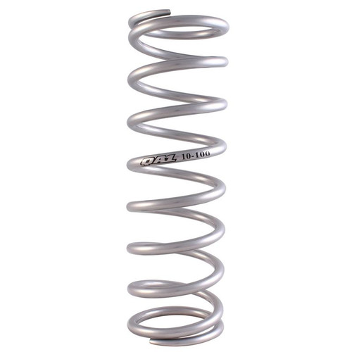 QA1 12HT100/200 12 in. Long 2.5 in. I.D. Variable Rate Spring, 100/200 lbs. Silver