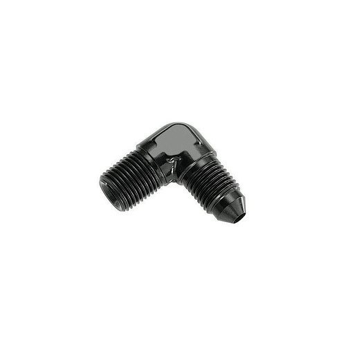 Redhorse 822-03-02-2 Fitting -03 AN to 1/8 in. NPT, 90 Degree, Aluminum, Black