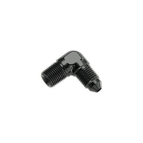 Redhorse 822-06-06-2 Fitting -06 AN to 3/8 in. NPT, 90 Degree, Aluminum, Black